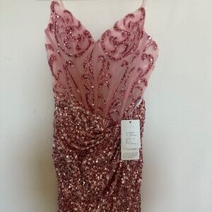 Stacees (blushing pink) dress size small